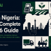 Illustrated editorial graphic showing AI adoption across Nigerian industries — NaijaAI 2026