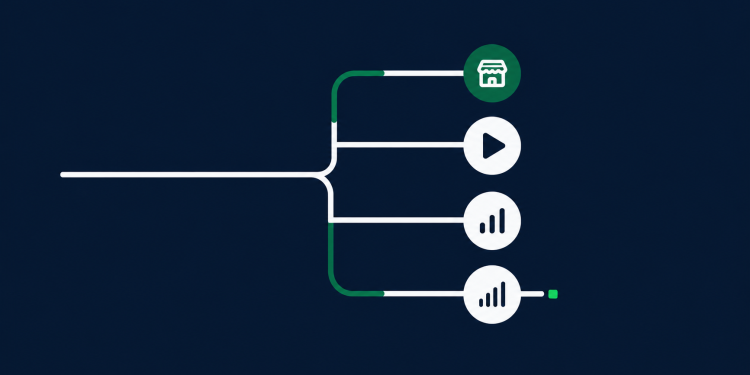 Abstract route map for choosing AI tools in Nigeria for business and creators