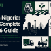 Illustrated editorial graphic showing AI adoption across Nigerian industries — NaijaAI 2026